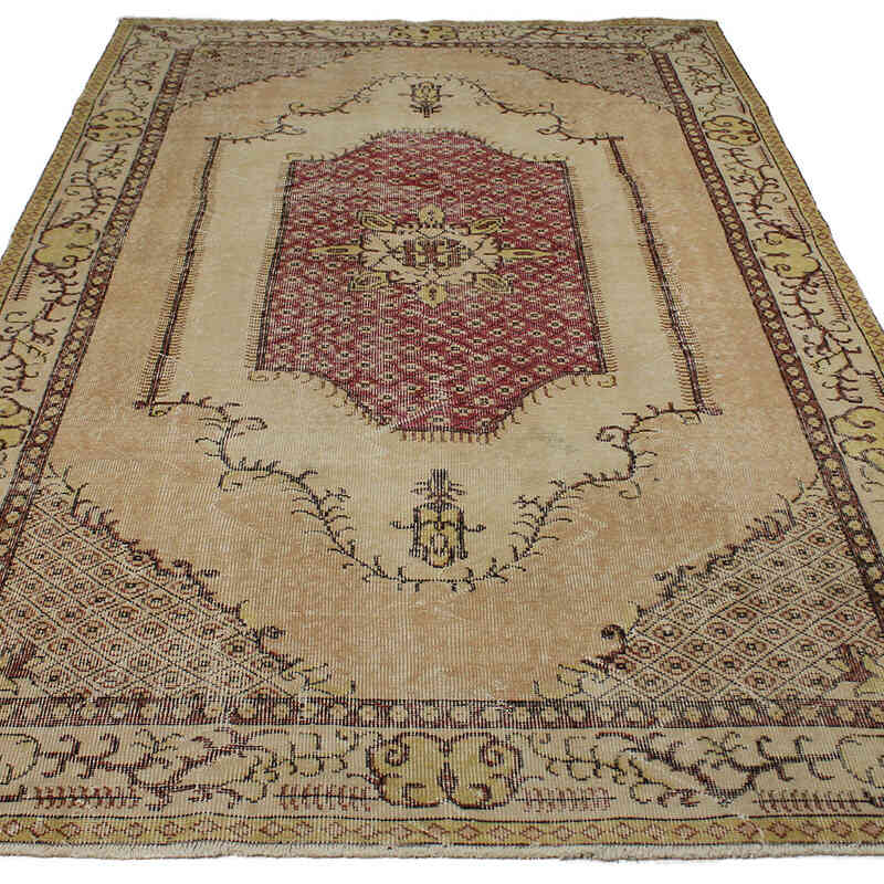 El Dokuma Vintage Halı - 163 cm x 281 cm - K0083092