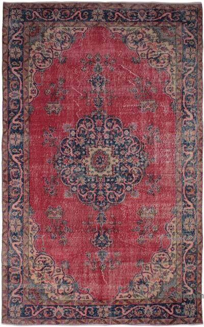 Vintage Turkish Hand-Knotted Rug - 5' 9" x 9' 6" (69" x 114")