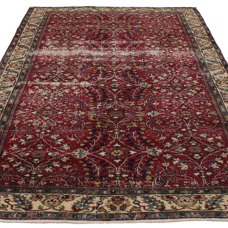 Alfombra Vintage Turca Anudada a Mano - 166 cm x 263 cm - K0083095
