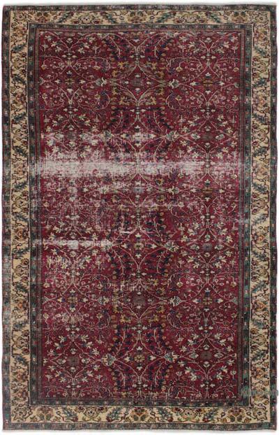 Vintage Turkish Hand-Knotted Rug - 5' 5" x 8' 8" (65" x 104")