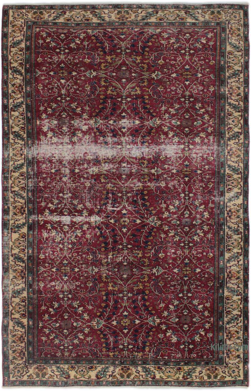 Alfombra Vintage Turca Anudada a Mano - 166 cm x 263 cm - K0083095