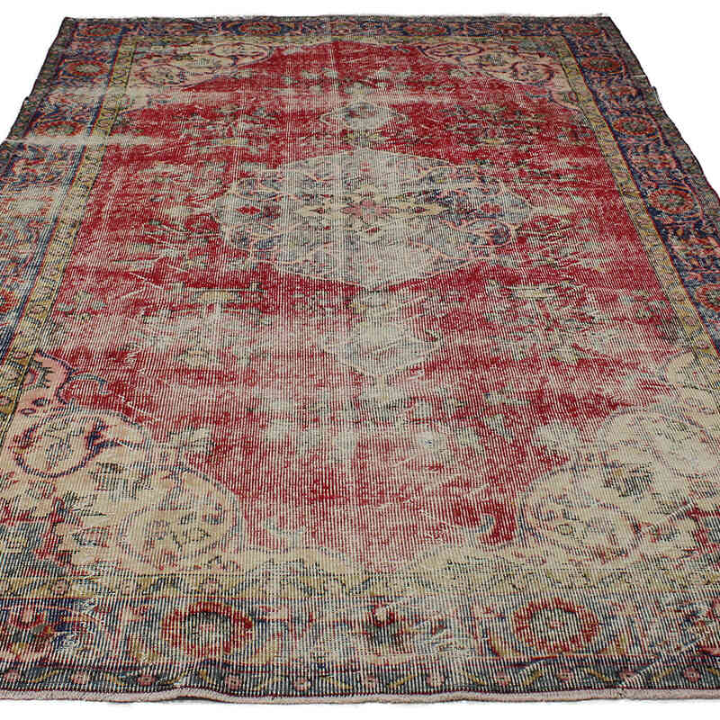 Vintage Turkish Hand-Knotted Rug - 5' 9" x 9'  (69" x 108") - K0083097