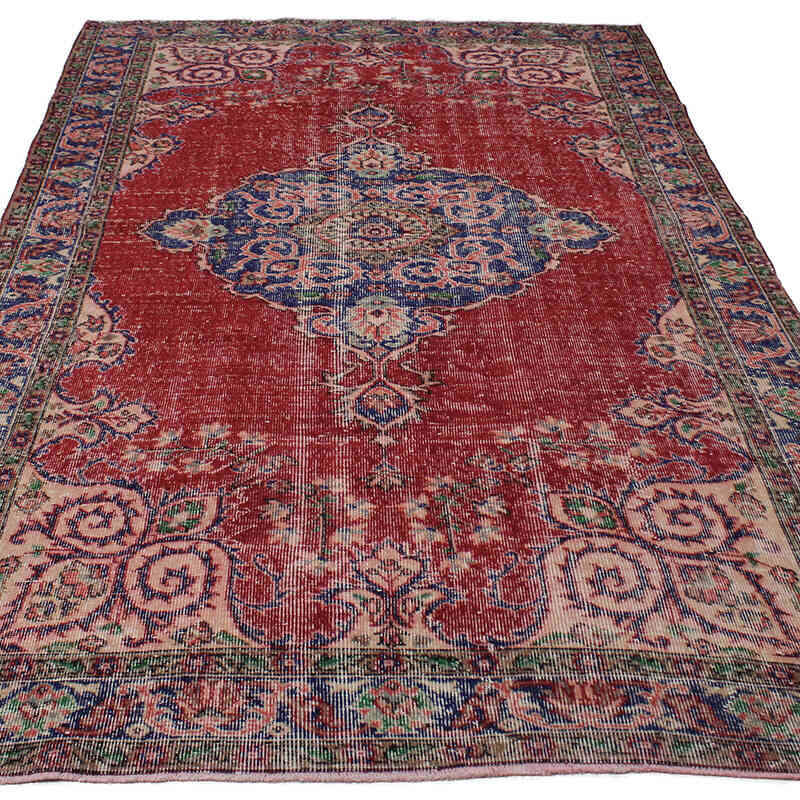 Vintage Turkish Hand-Knotted Rug - 5' 7" x 9' 3" (67" x 111") - K0083098