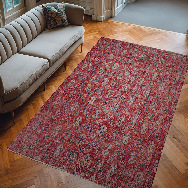 El Dokuma Vintage Halı - 169 cm x 276 cm - K0083099