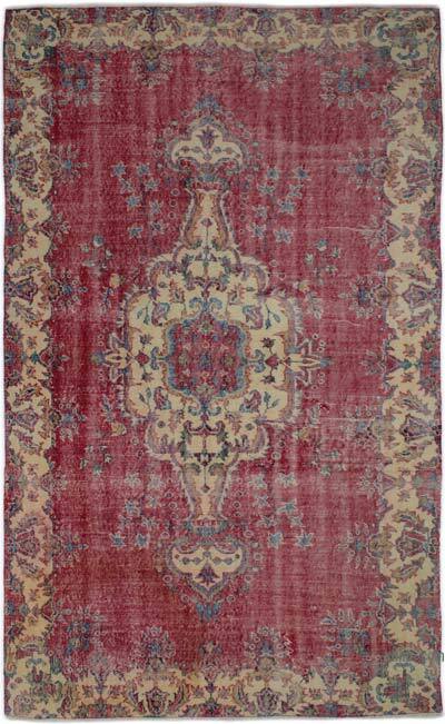 Vintage Turkish Hand-Knotted Rug - 5' 9" x 9' 3" (69" x 111")