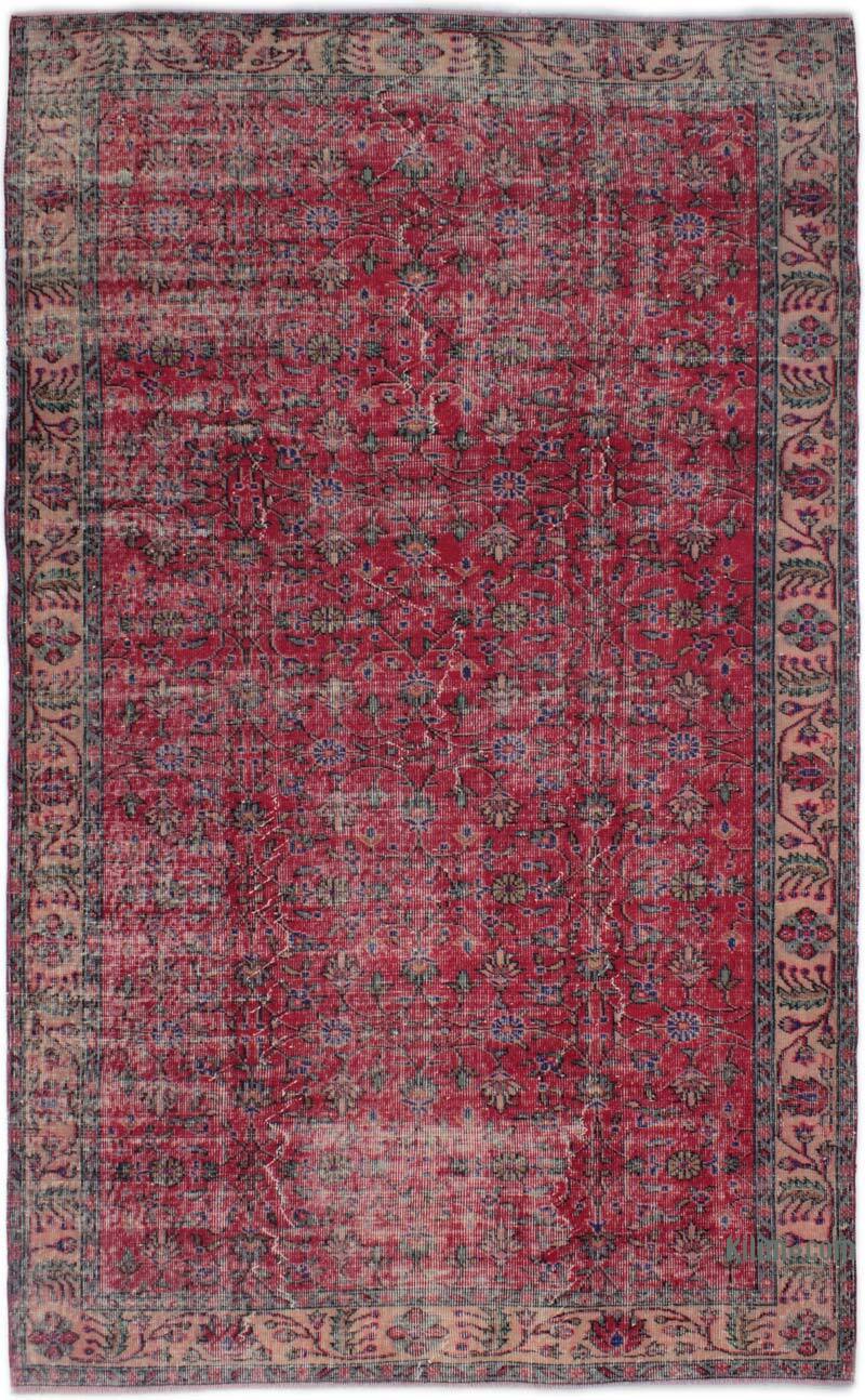 Vintage Turkish Hand-Knotted Rug - 5' 6" x 9' 3" (66" x 111") - K0083101