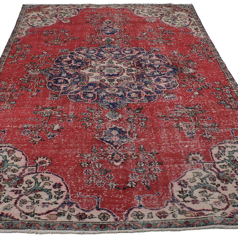 El Dokuma Vintage Halı - 158 cm x 267 cm - K0083102