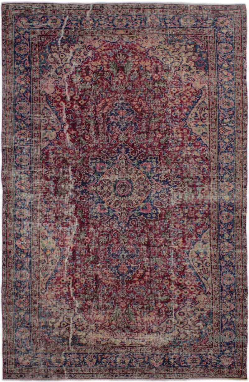 Alfombra Vintage Turca Anudada a Mano - 159 cm x 247 cm - K0083103