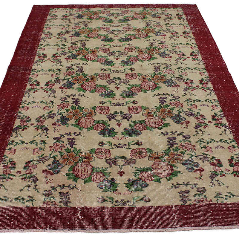 Vintage Turkish Hand-Knotted Rug - 4' 11" x 8' 1" (59" x 97") - K0083104
