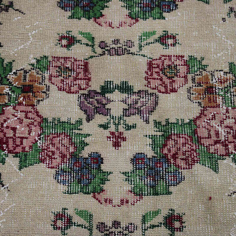 Vintage Turkish Hand-Knotted Rug - 4' 11" x 8' 1" (59" x 97") - K0083104