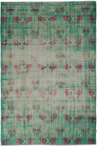 Vintage Turkish Hand-Knotted Rug - 6' 2" x 9' 4" (74" x 112")