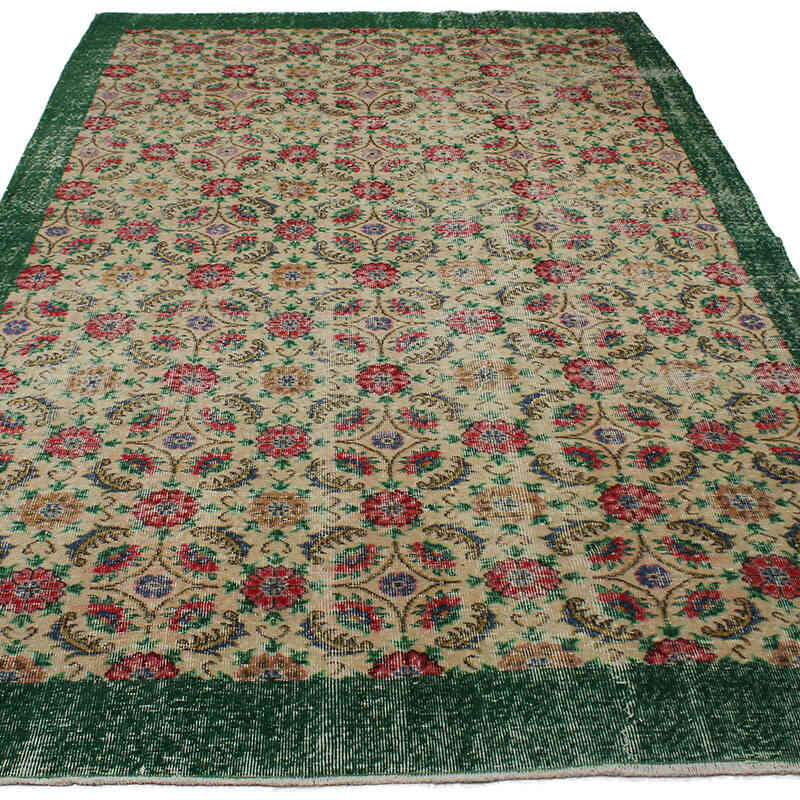 Alfombra Vintage Turca Anudada a Mano - 183 cm x 305 cm - K0083108