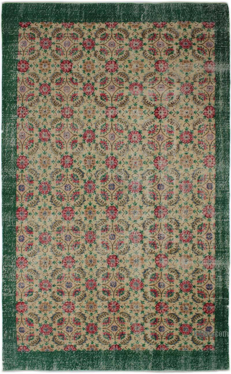 Alfombra Vintage Turca Anudada a Mano - 183 cm x 305 cm - K0083108