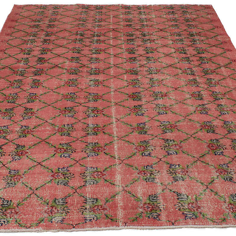 Alfombra Vintage Turca Anudada a Mano - 185 cm x 270 cm - K0083111