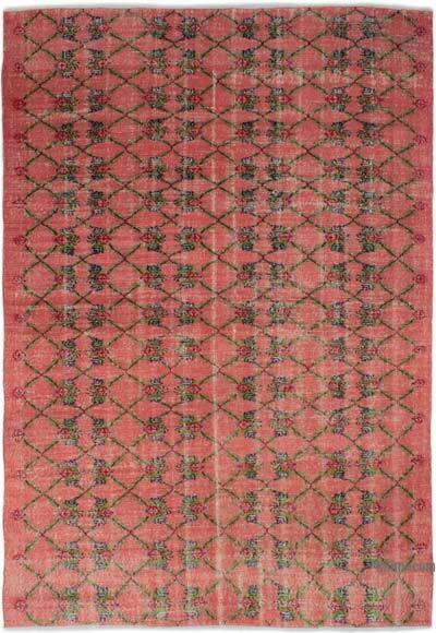 Vintage Turkish Hand-Knotted Rug - 6' 1" x 8' 10" (73" x 106")