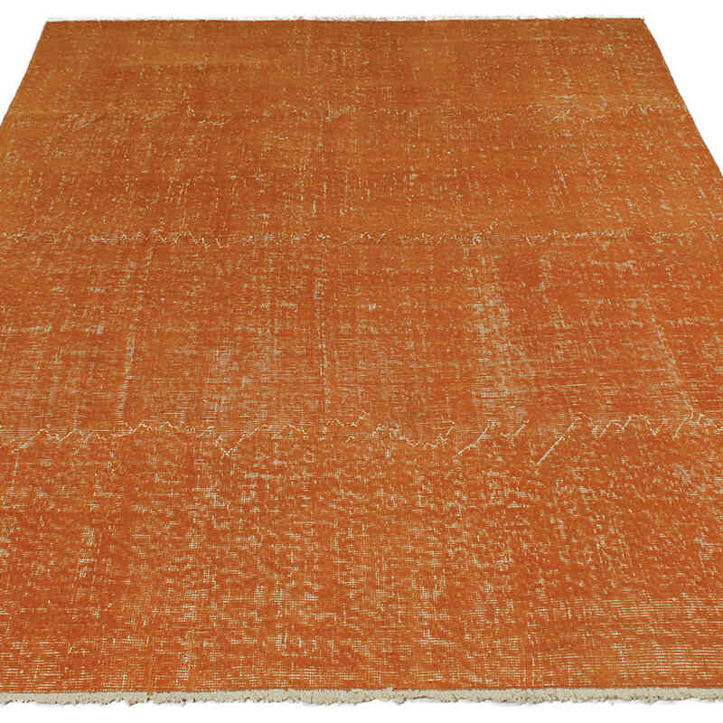 Boyalı El Dokuma Vintage Halı - 150 cm x 200 cm - K0083116