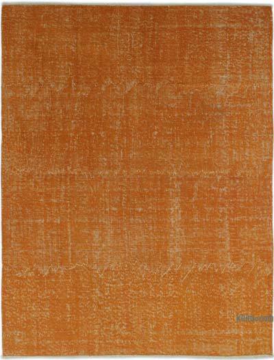 Over-dyed Vintage Hand-Knotted Turkish Rug - 4' 11" x 6' 7" (59" x 79")