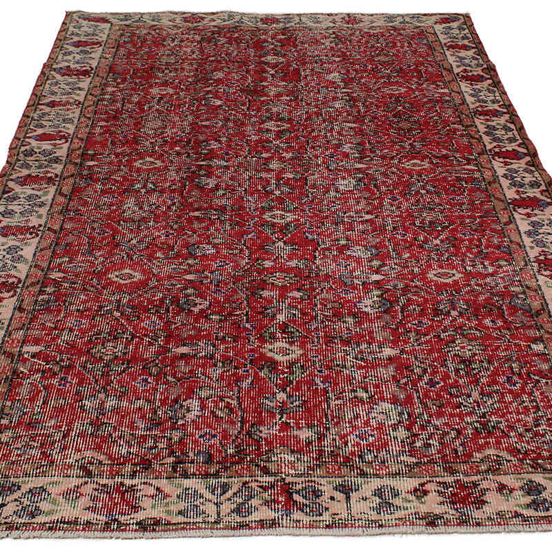 Vintage Turkish Hand-Knotted Rug - 4' 10" x 7' 9" (58" x 93") - K0083118