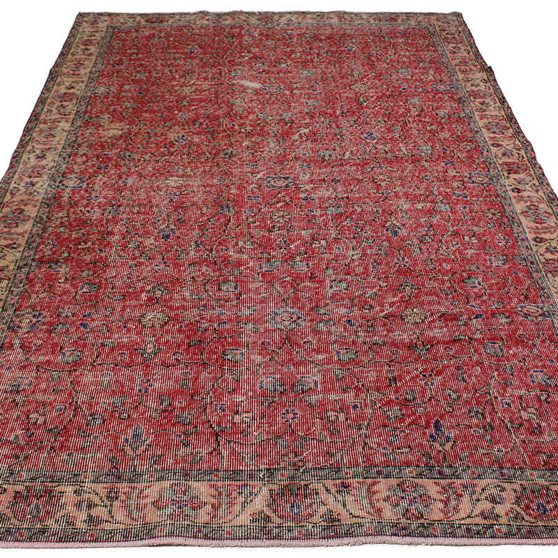Alfombra Vintage Turca Anudada a Mano - 163 cm x 279 cm - K0083119