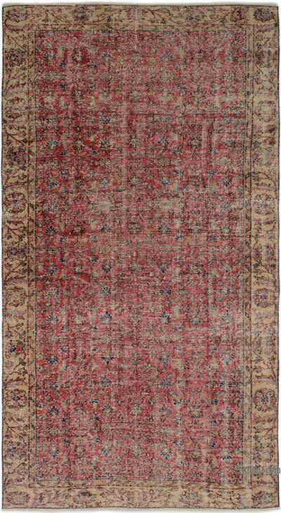 Vintage Turkish Hand-Knotted Rug - 4' 8" x 8' 7" (56" x 103")