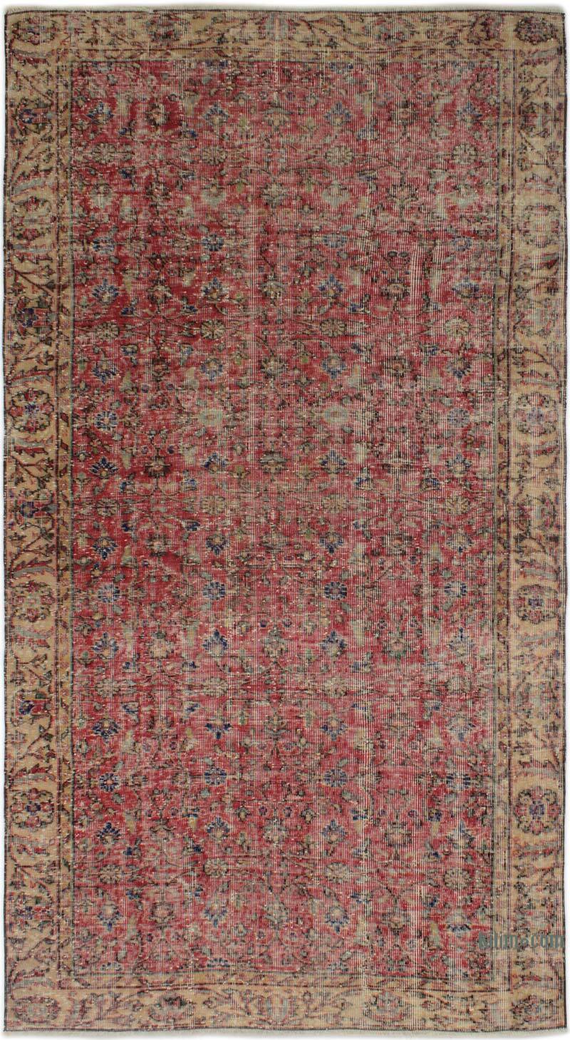 El Dokuma Vintage Halı - 141 cm x 261 cm - K0083121