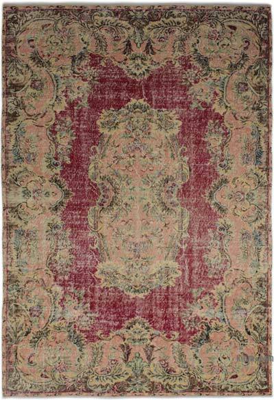 Vintage Turkish Hand-Knotted Rug - 6' 4" x 9' 5" (76" x 113")