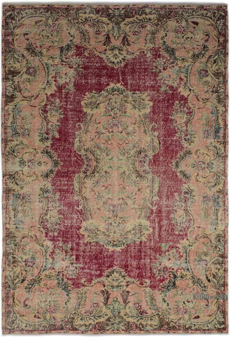 Vintage Turkish Hand-Knotted Rug - 6' 4" x 9' 5" (76" x 113") - K0083122