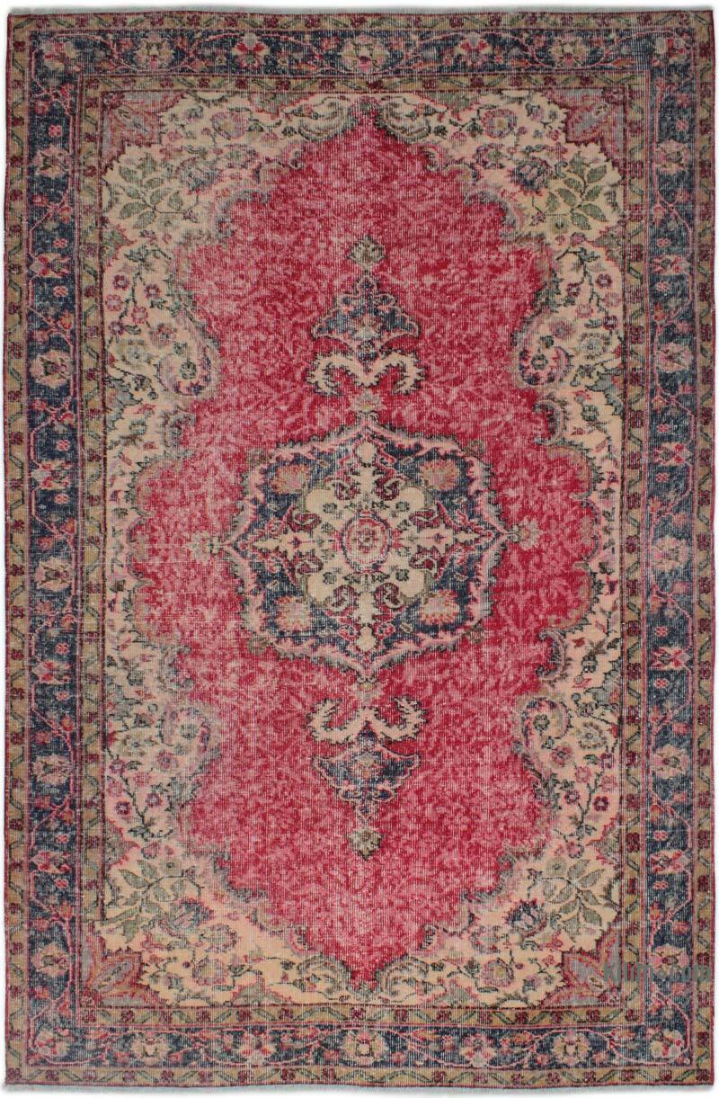 Vintage Turkish Hand-Knotted Rug - 5' 7" x 8' 10" (67" x 106") - K0083123