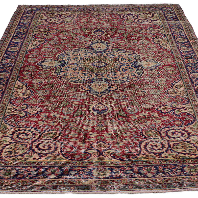 Alfombra Vintage Turca Anudada a Mano - 160 cm x 248 cm - K0083125