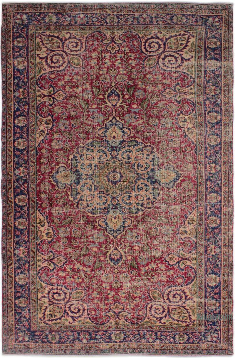 Alfombra Vintage Turca Anudada a Mano - 160 cm x 248 cm - K0083125