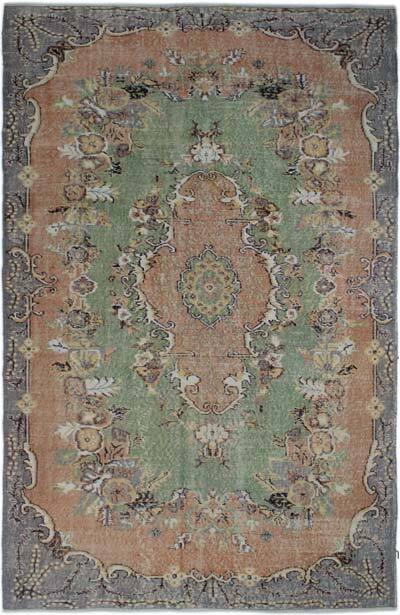 Vintage Turkish Hand-Knotted Rug - 6' 1" x 9' 6" (73" x 114")