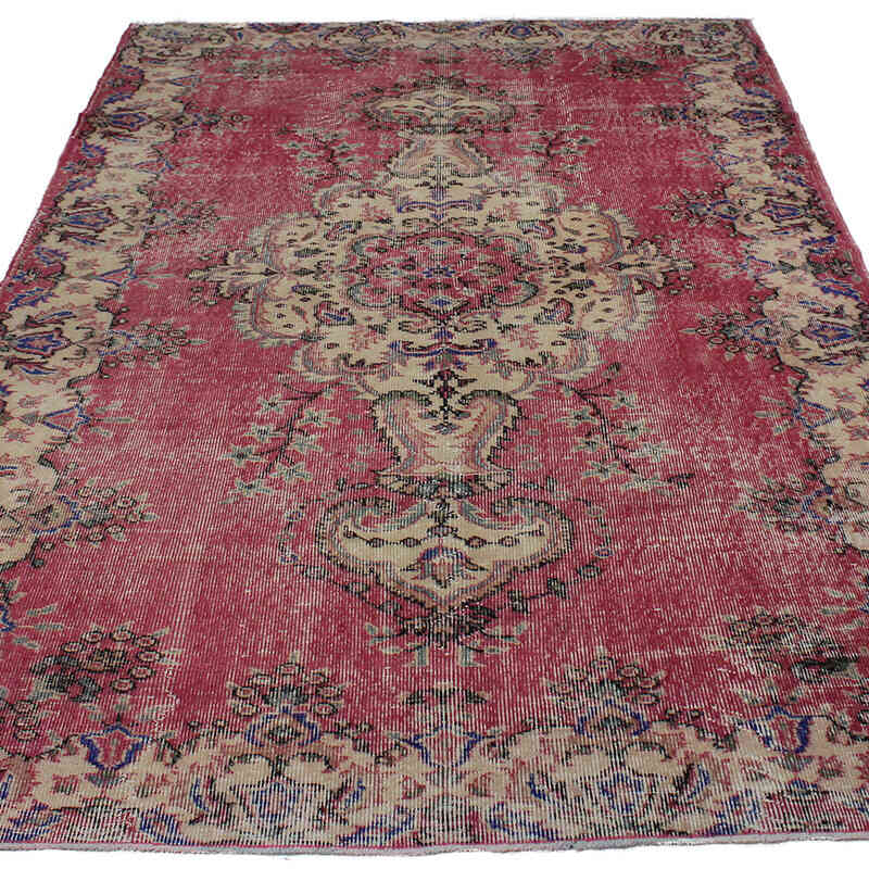 Vintage Turkish Hand-Knotted Rug - 5' 5" x 8' 8" (65" x 104") - K0083133
