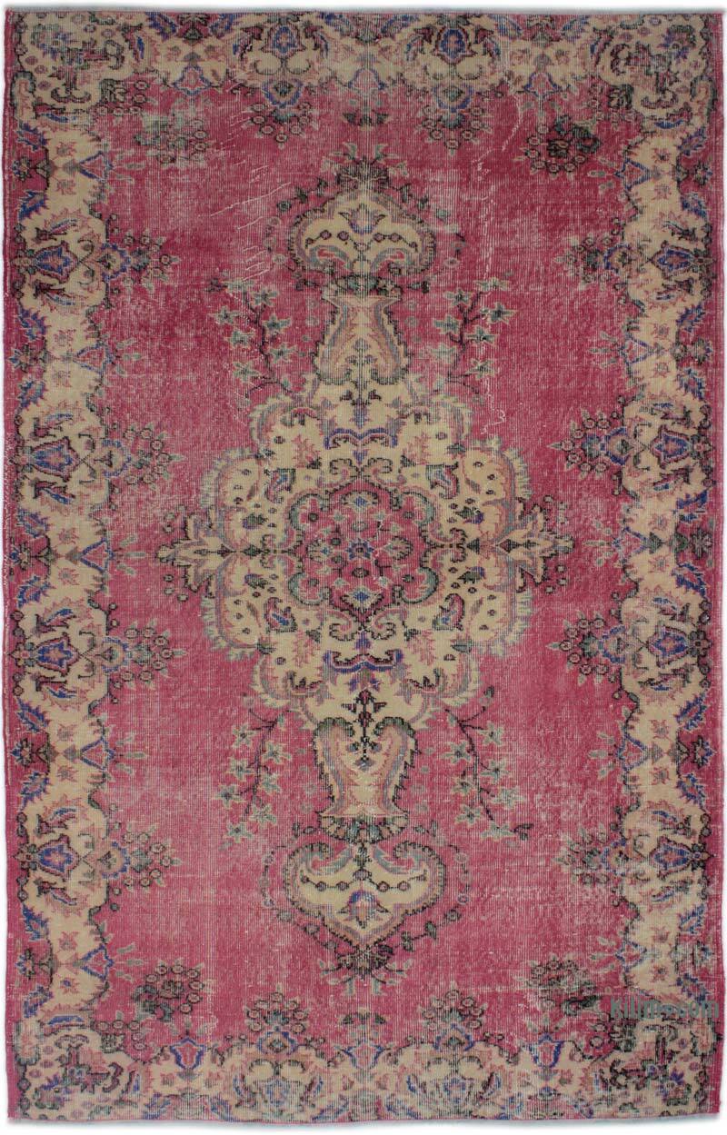 Vintage Turkish Hand-Knotted Rug - 5' 5" x 8' 8" (65" x 104") - K0083133