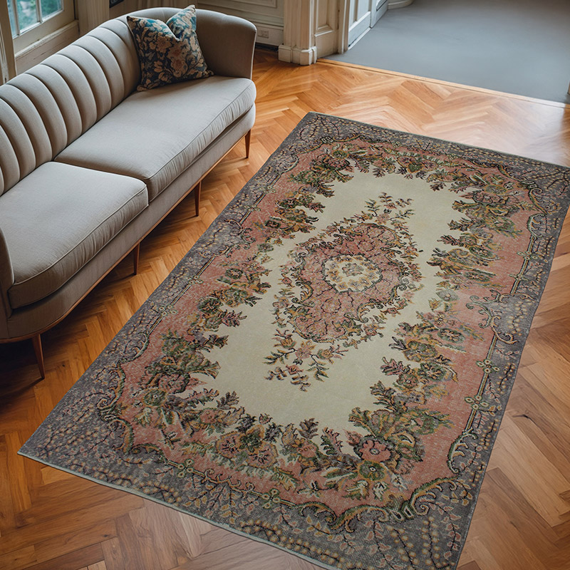 El Dokuma Vintage Halı - 171 cm x 284 cm - K0083134