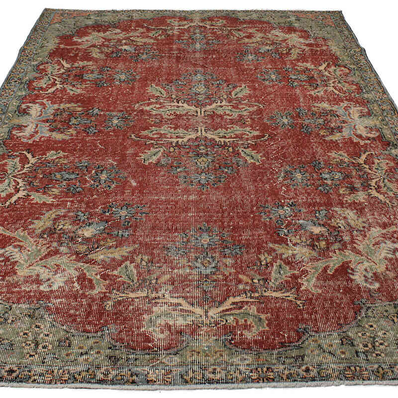 El Dokuma Vintage Halı - 174 cm x 274 cm - K0083135