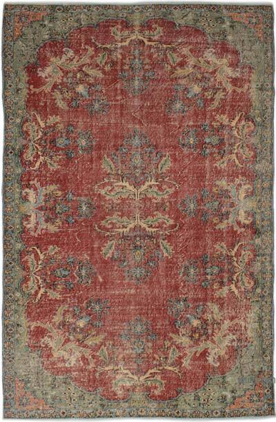 Alfombra Vintage Turca Anudada a Mano - 174 cm x 274 cm