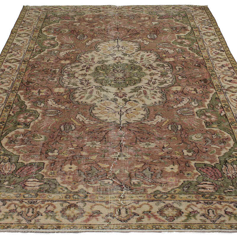 Alfombra Vintage Turca Anudada a Mano - 167 cm x 257 cm - K0083137