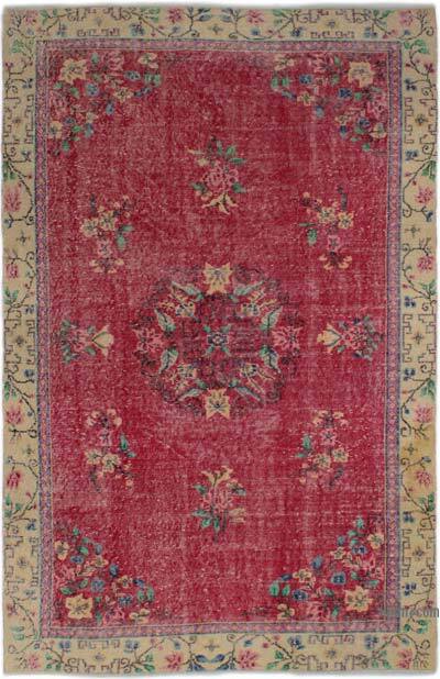 Vintage Turkish Hand-Knotted Rug - 5' 4" x 8' 5" (64" x 101")