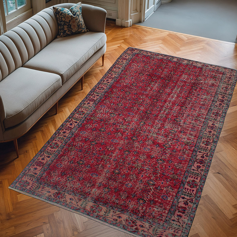 El Dokuma Vintage Halı - 162 cm x 271 cm - K0083140