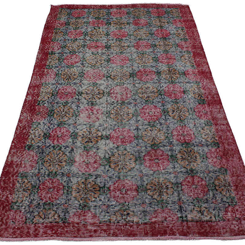 El Dokuma Vintage Halı - 110 cm x 207 cm - K0083146