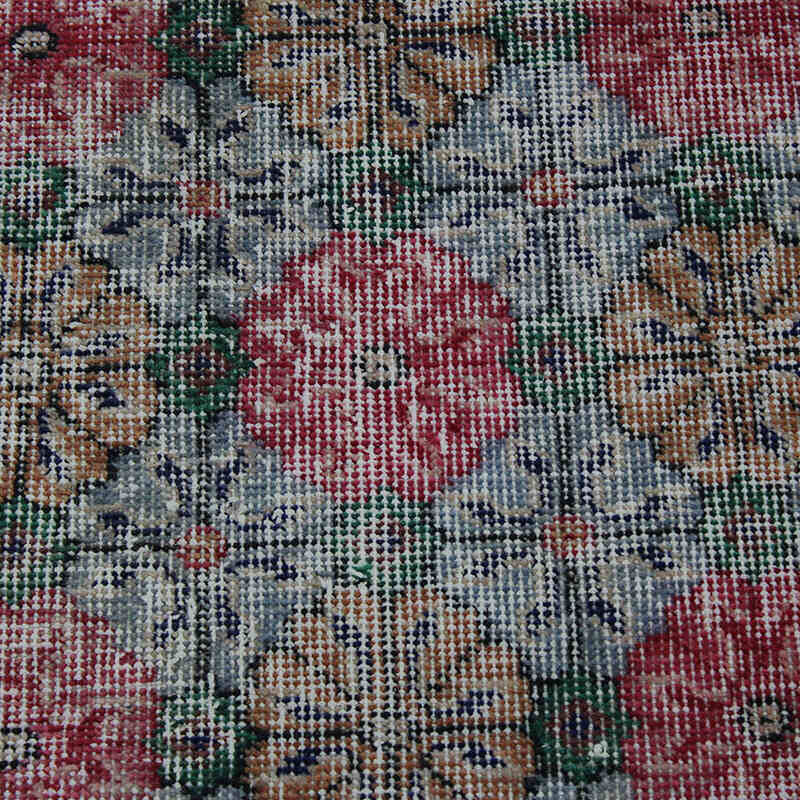 El Dokuma Vintage Halı - 110 cm x 207 cm - K0083146
