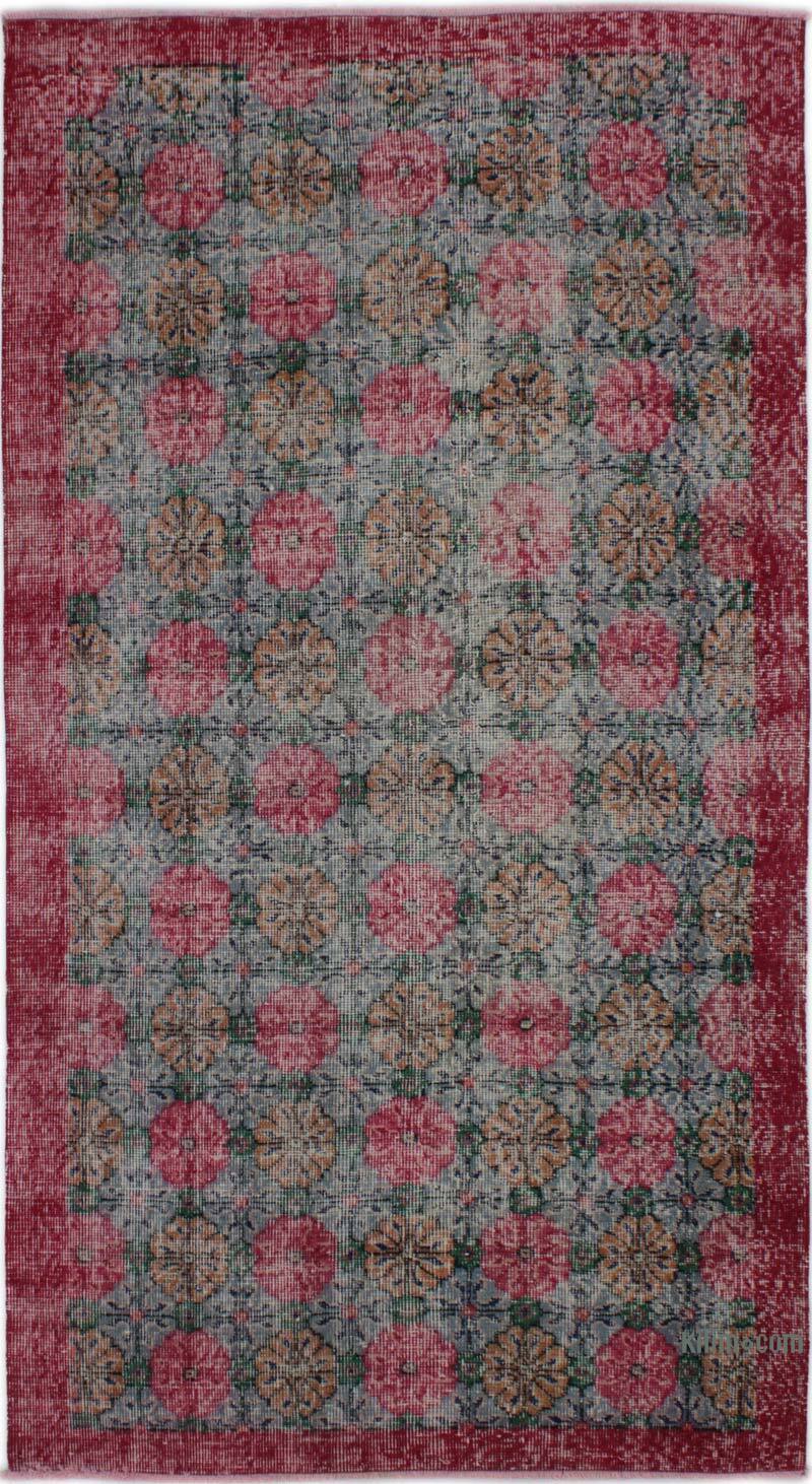 El Dokuma Vintage Halı - 110 cm x 207 cm - K0083146
