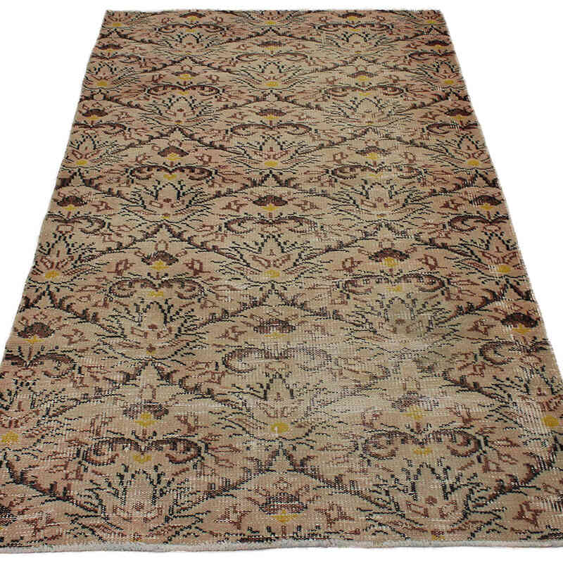 Vintage Turkish Hand-Knotted Rug - 3' 7" x 6' 4" (43" x 76") - K0083151