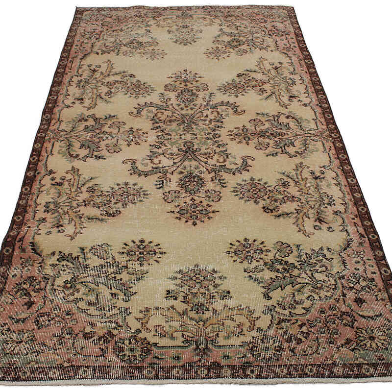 El Dokuma Vintage Halı - 117 cm x 214 cm - K0083155