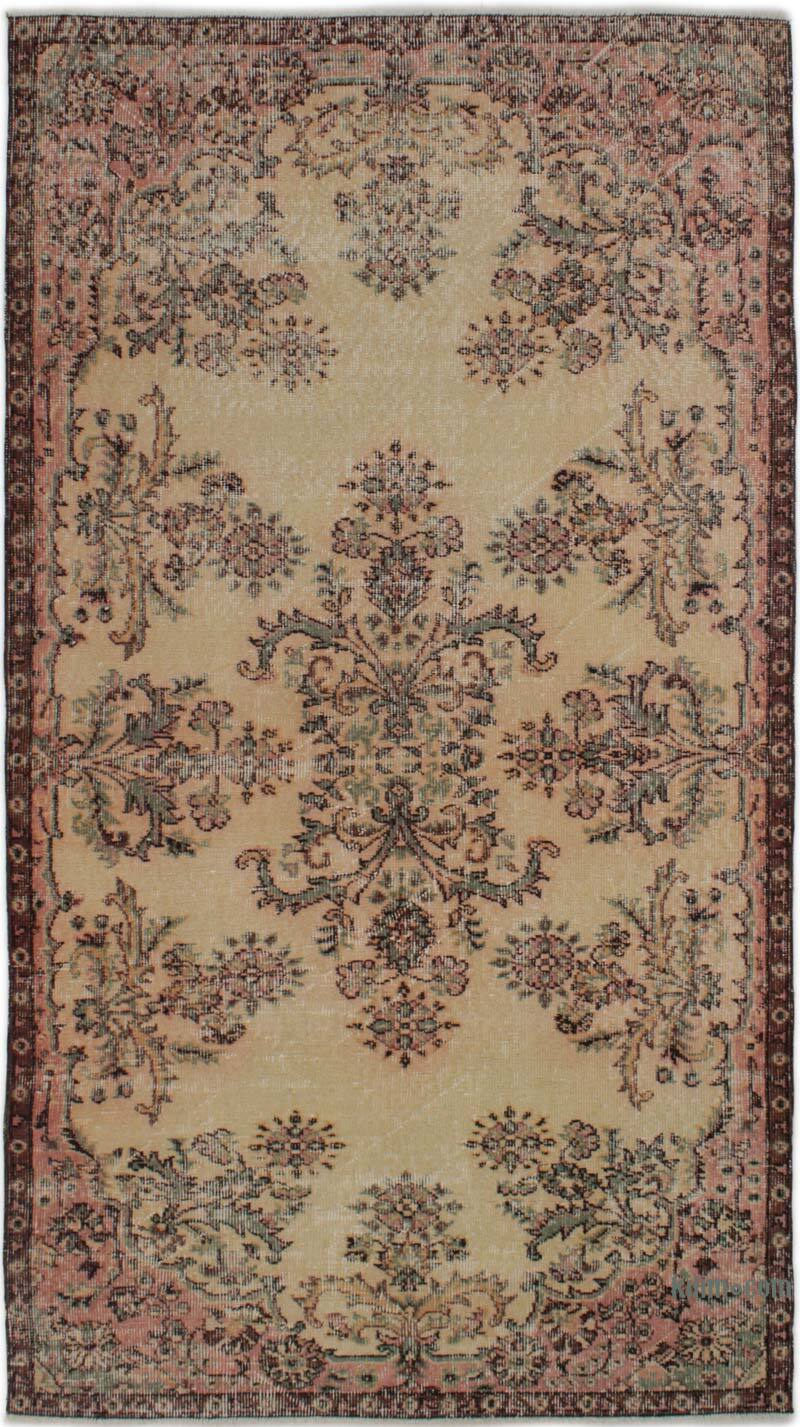 El Dokuma Vintage Halı - 117 cm x 214 cm - K0083155