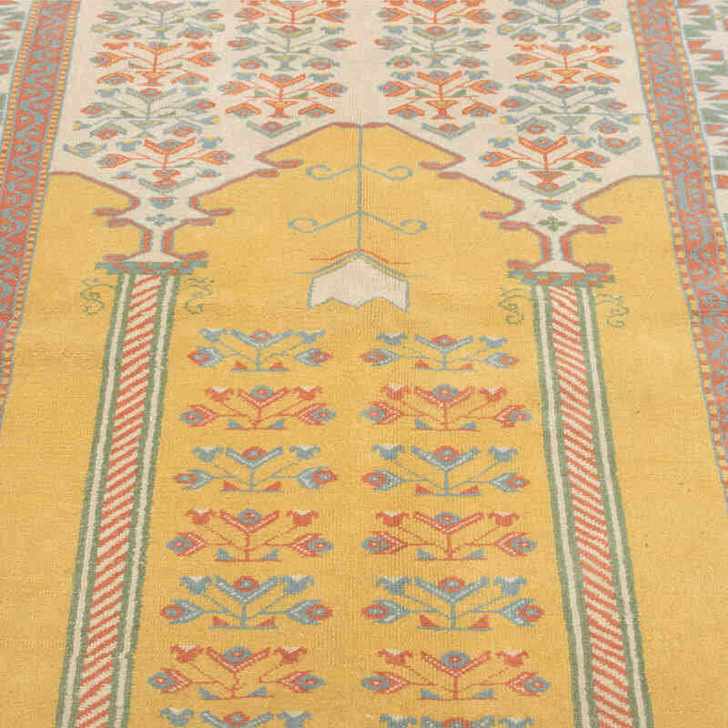 Vintage Turkish Hand-Knotted Rug - 4' 6" x 5' 1" (54" x 61") - K0083156