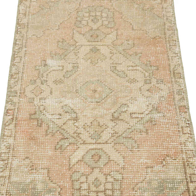 Alfombra Vintage Turca Anudada a Mano - 47 cm x 91 cm - K0083158