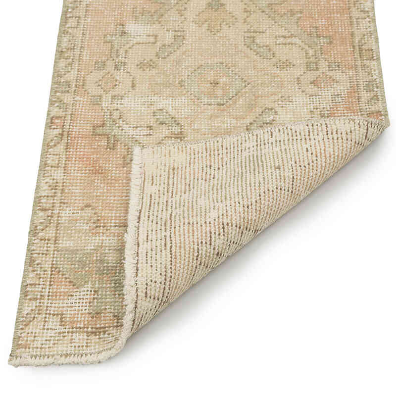 Alfombra Vintage Turca Anudada a Mano - 47 cm x 91 cm - K0083158