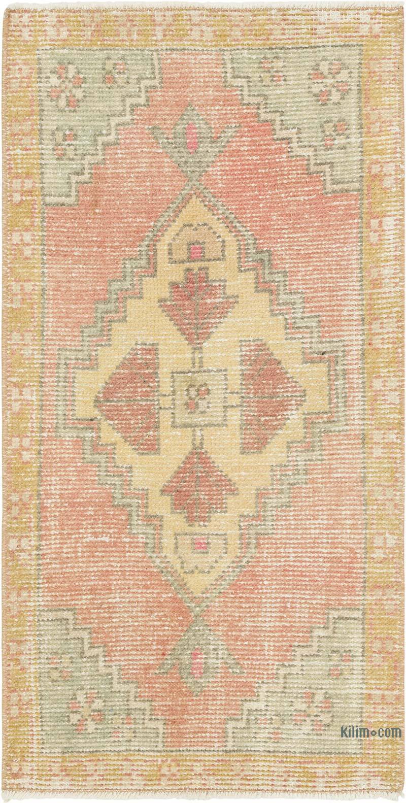 El Dokuma Vintage Halı - 50 cm x 100 cm - K0083161