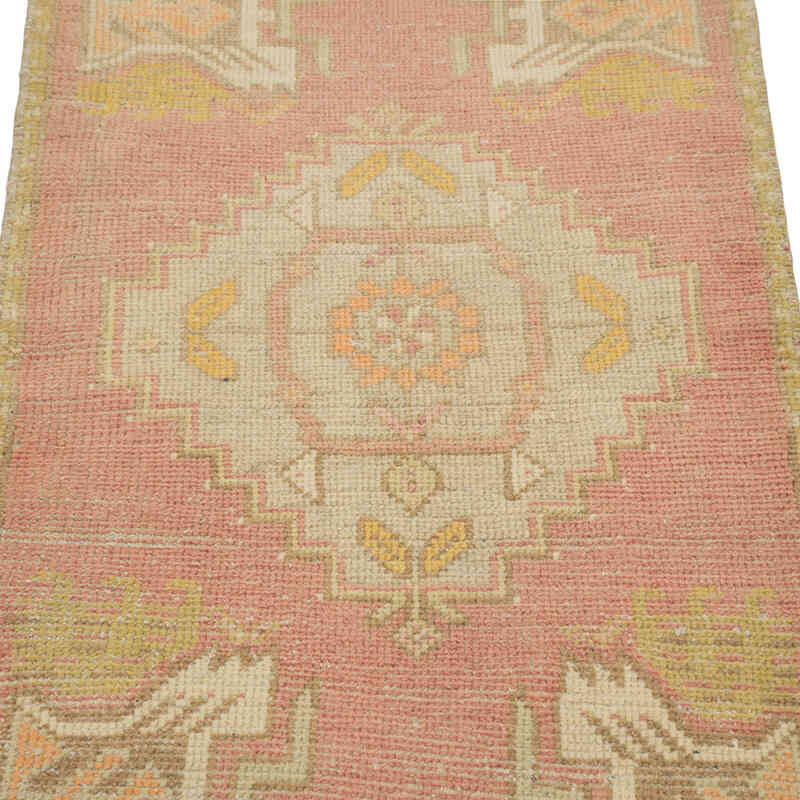Alfombra Vintage Turca Anudada a Mano - 53 cm x 107 cm - K0083162